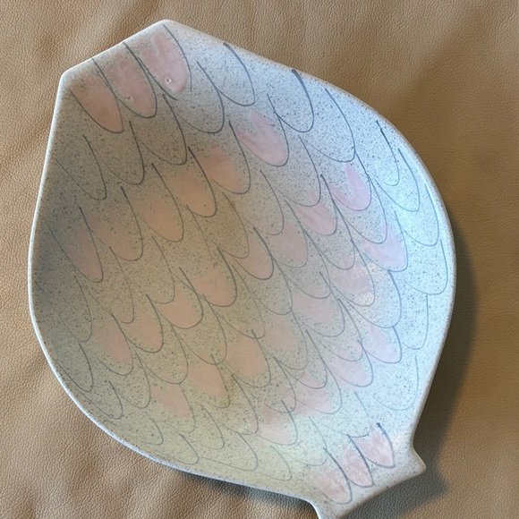 Ceramic Mid Century Modern Collectible Plate Decor MCM Fish - Picture 1 of 4